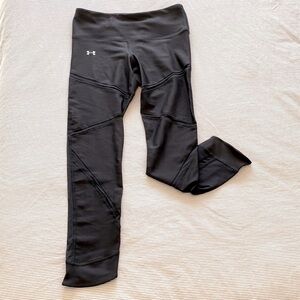 UNDER ARMOUR black sheer detail leggings sz m